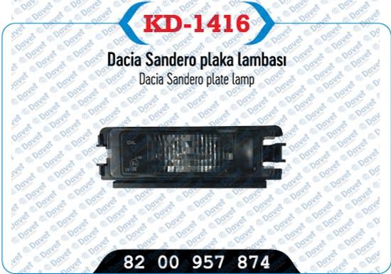 KAYA KD-1416 Plaka Aydinlatma Lambasi Dacia Sandero
